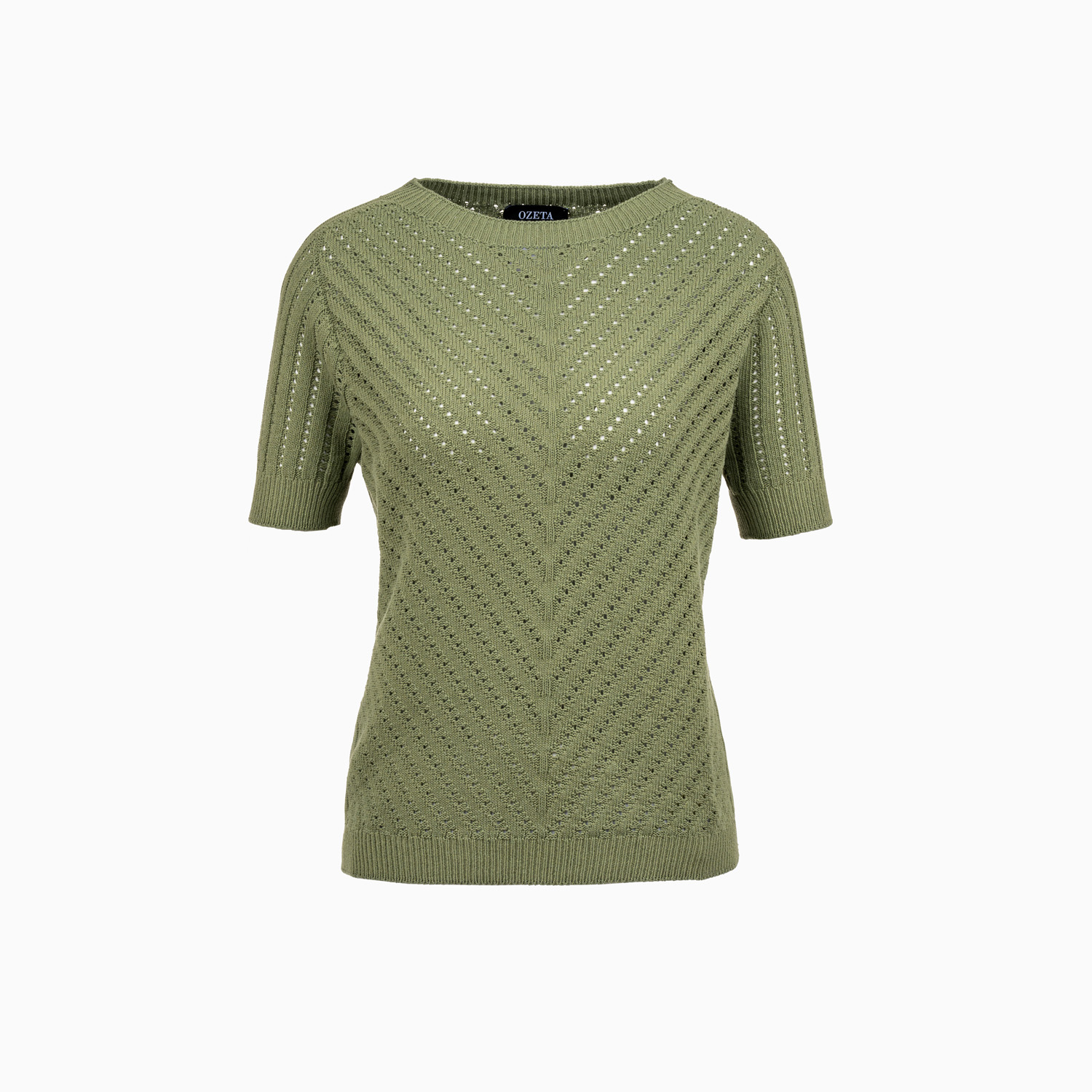 Pullover Olive mit kurzen Armen