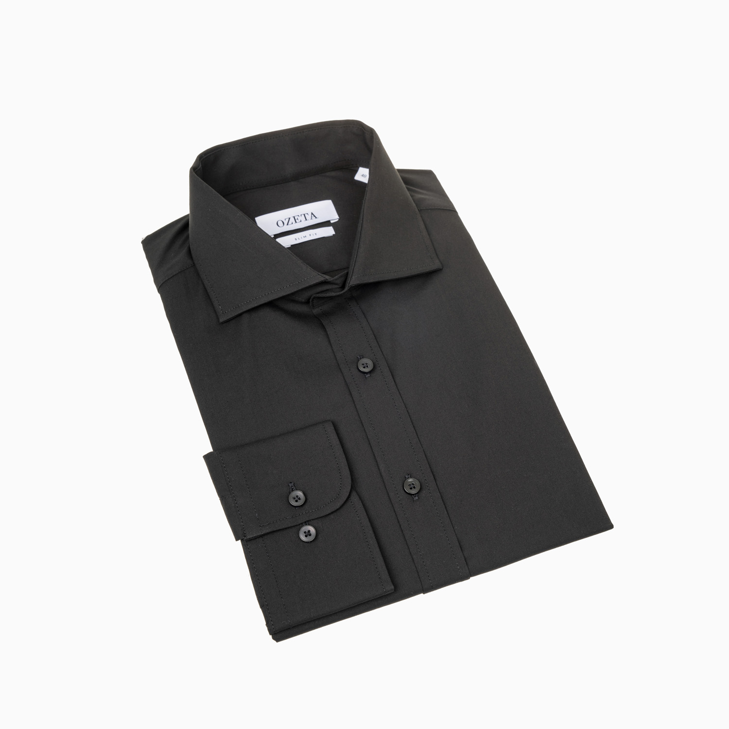 Business-Hemd in schwarz - Slim Fit