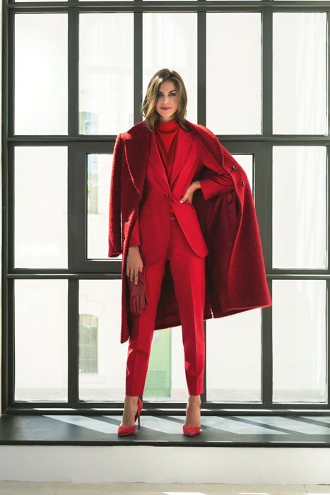 Blazer Hose rote Outfit Damen Lookbook OZETA Blazer Hose rote Outfit Damen Lookbook OZETA