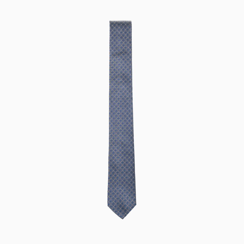 Krawatte Grau -  Seidenmischgewebe