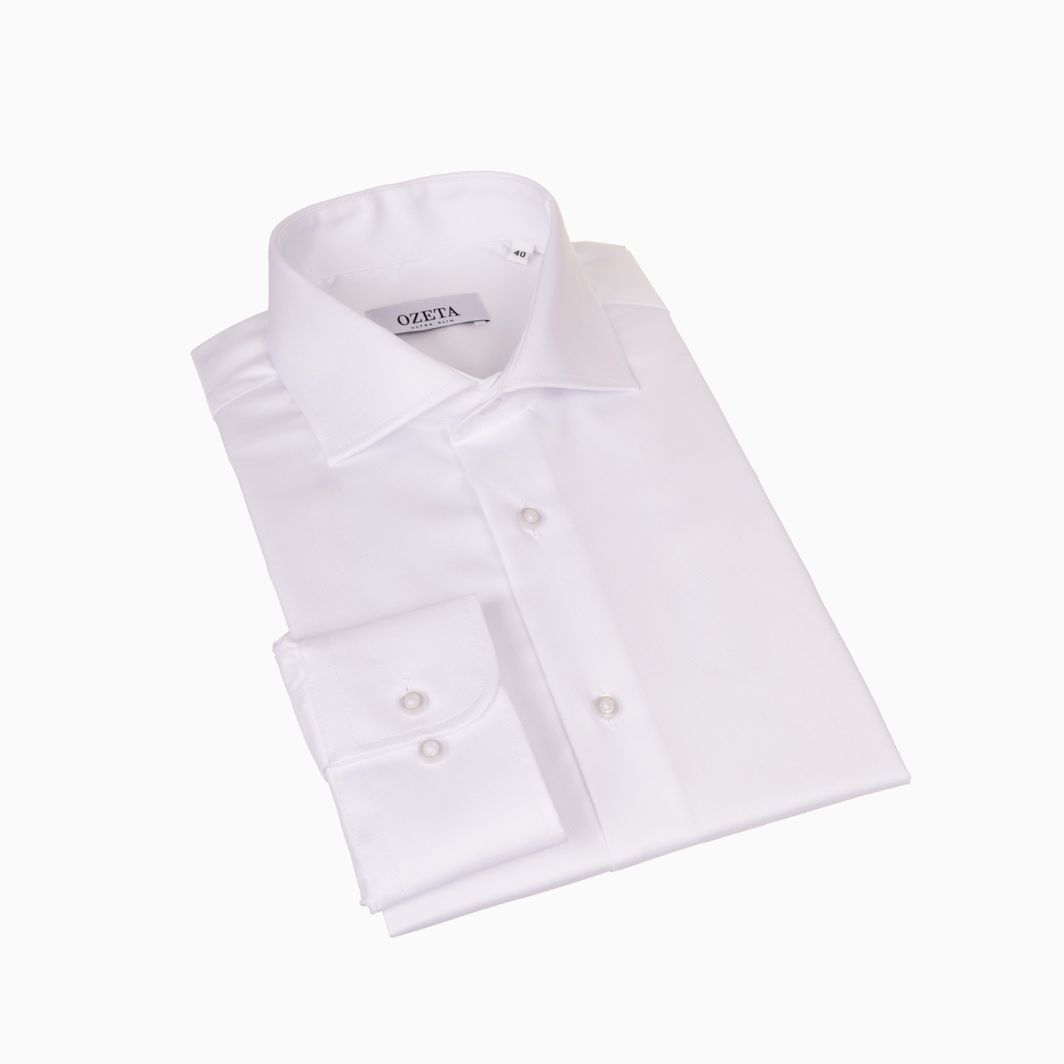 Business Hemd Weiß - Verlängerte Ärmel- Slim Fit