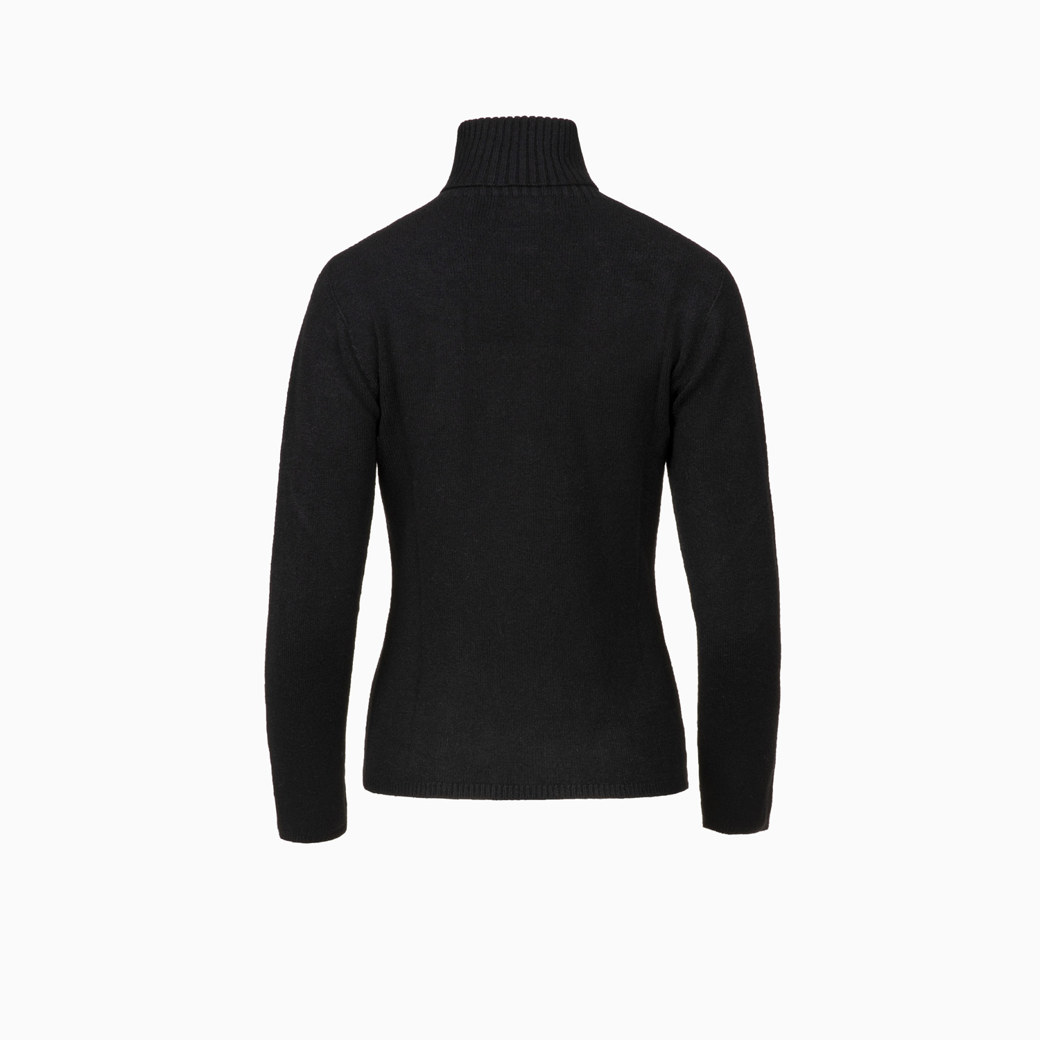 Rollkragenpullover Schwarz aus Angorawolle