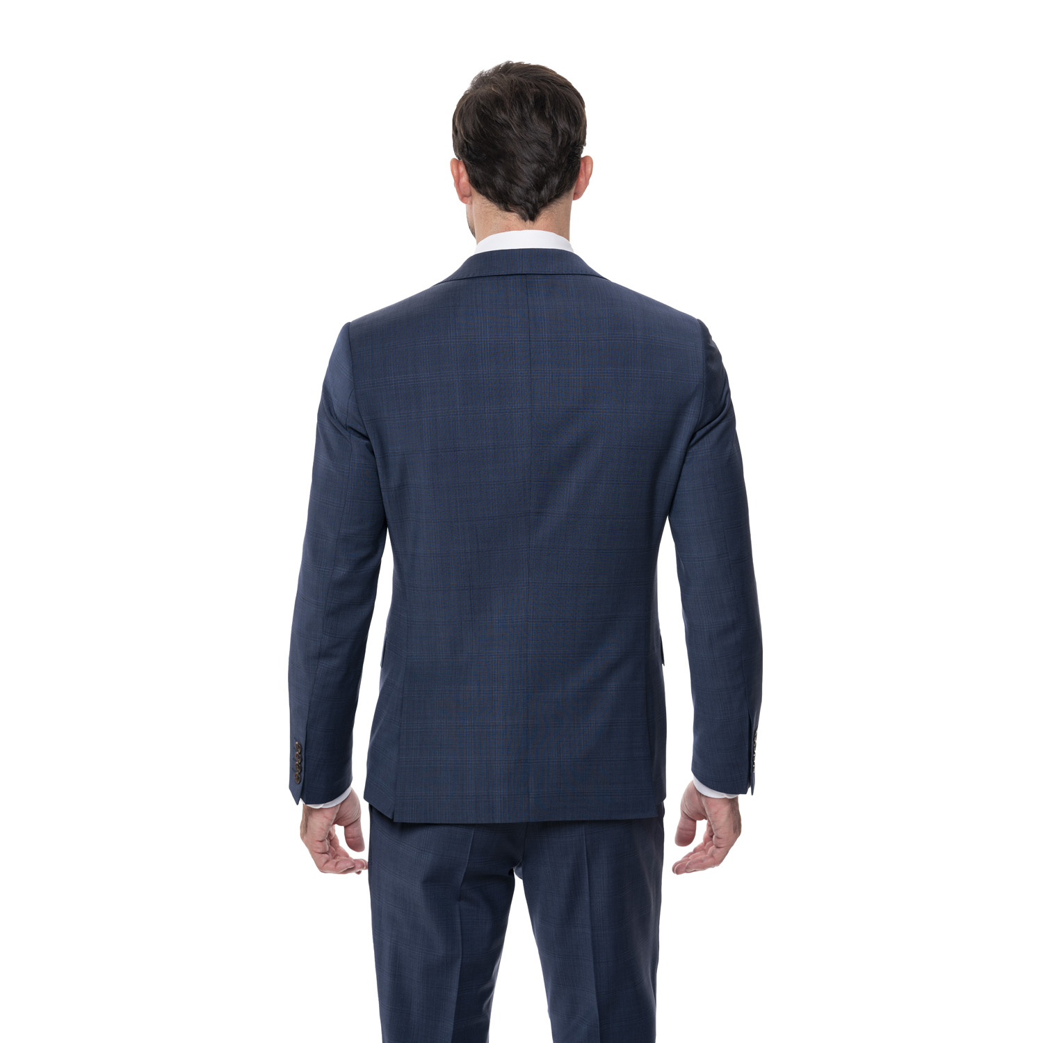 Anzugsakko Blau mit Karo-Muster - Slim Fit - MIX & MATCH