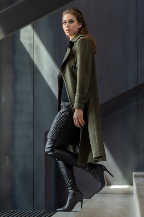 Mantel Military Style Damen Lookbook OZETA Mantel Military Style Damen Lookbook OZETA