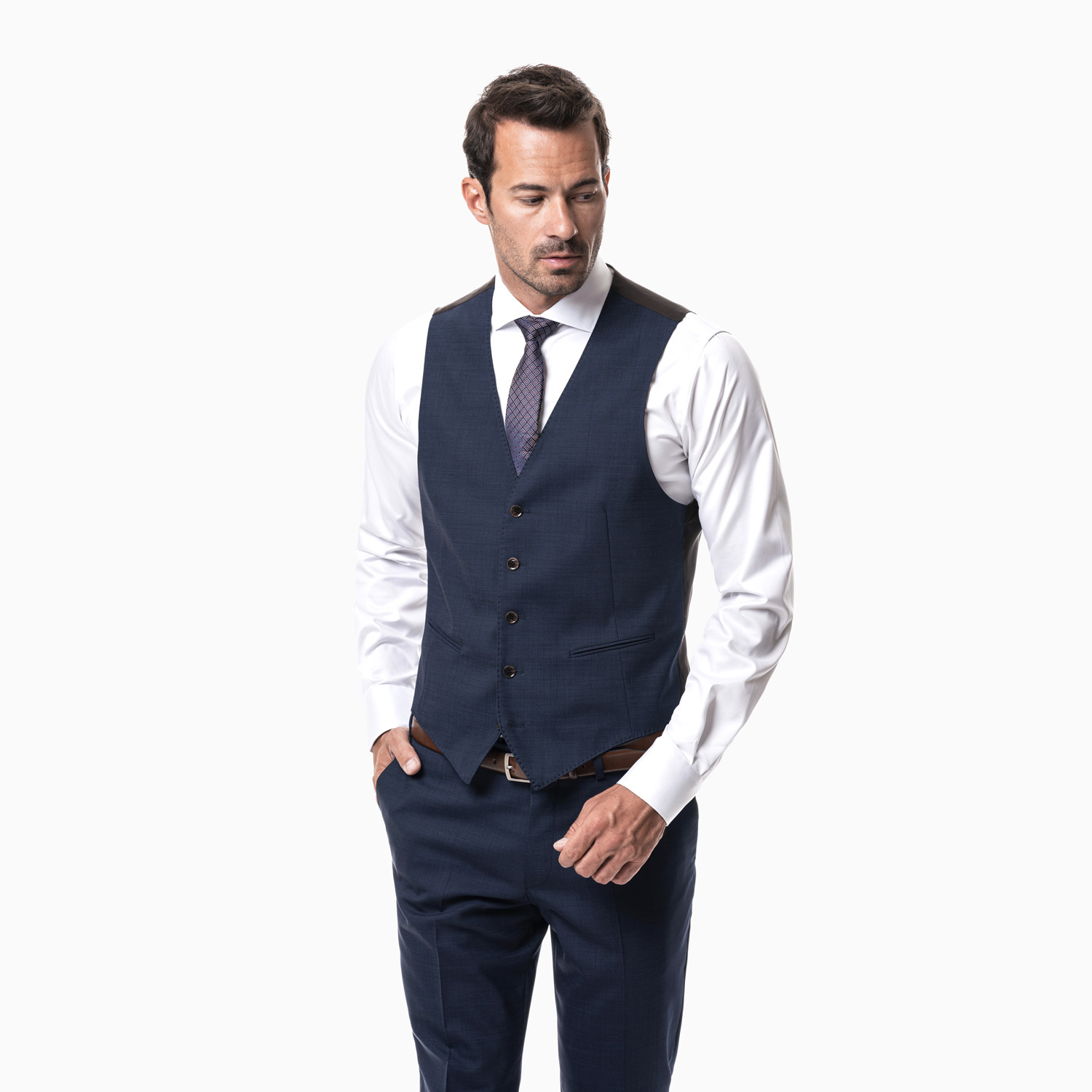 Anzugweste Navy - Slim Fit – MIX & MATCH