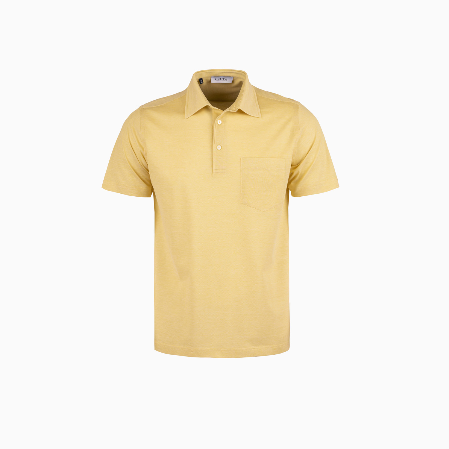 Polo-Shirt aus Baumwoll-Piqué in gelb