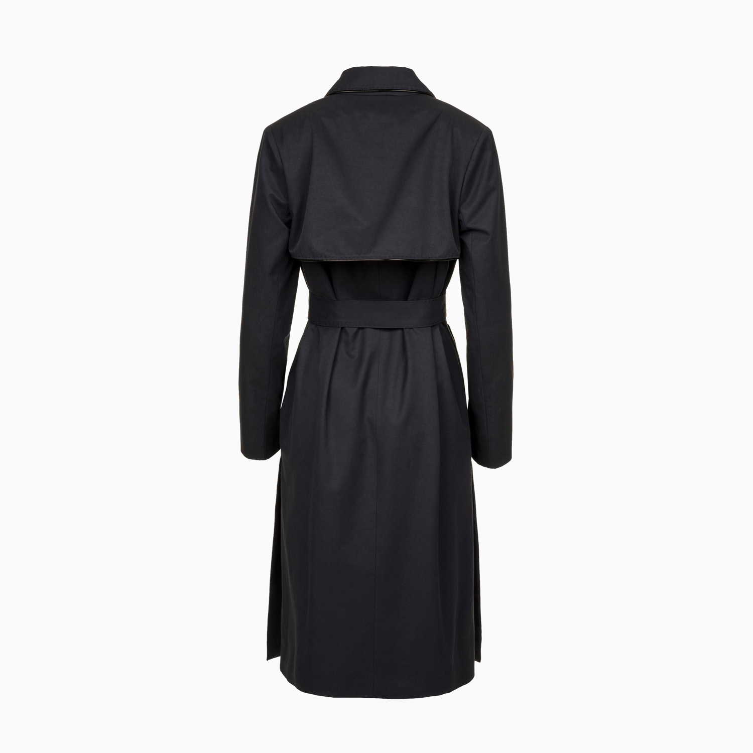 Doppelreihiger Trenchcoat Navy mit Paspeln