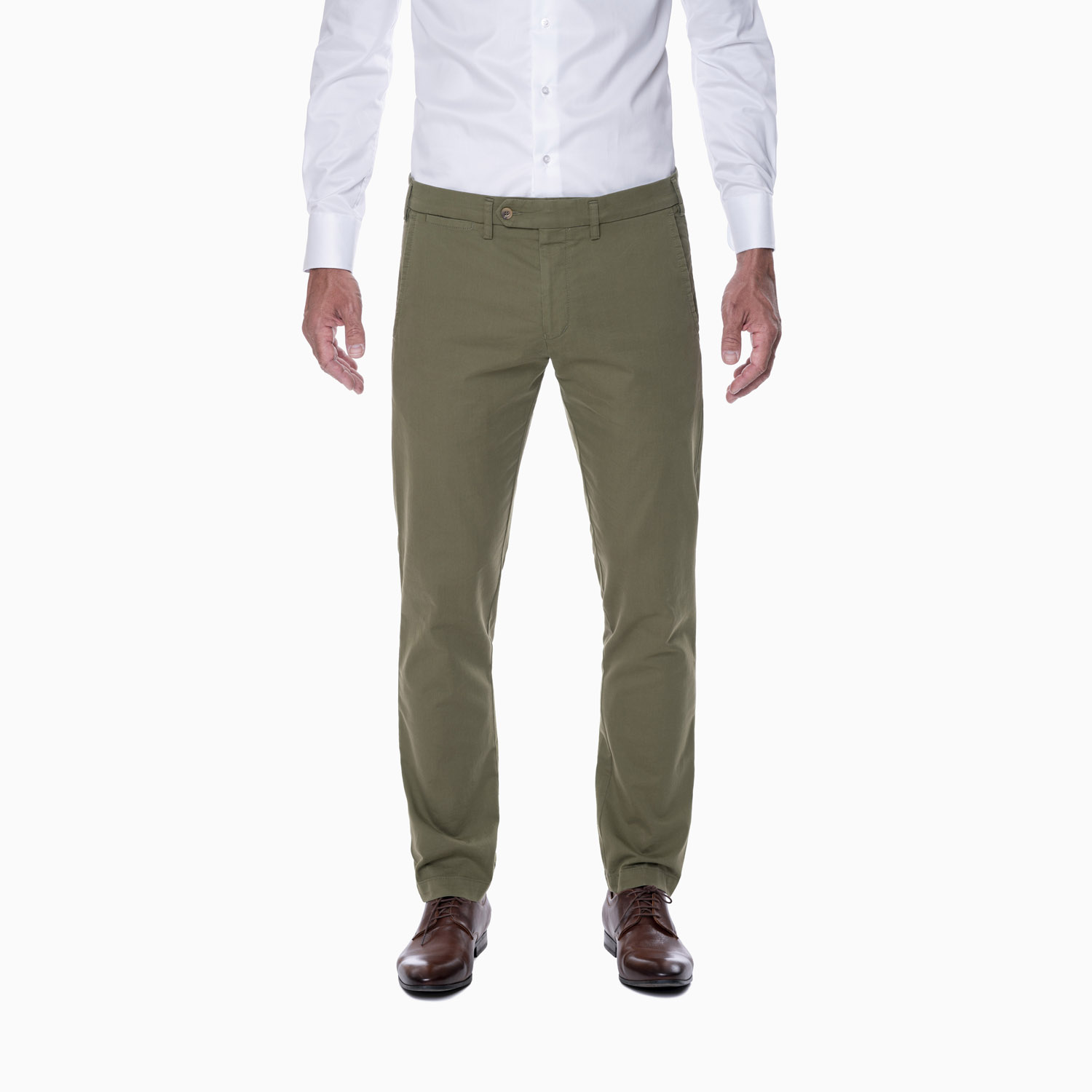 Chino Hose Olivgrün - Slim Fit