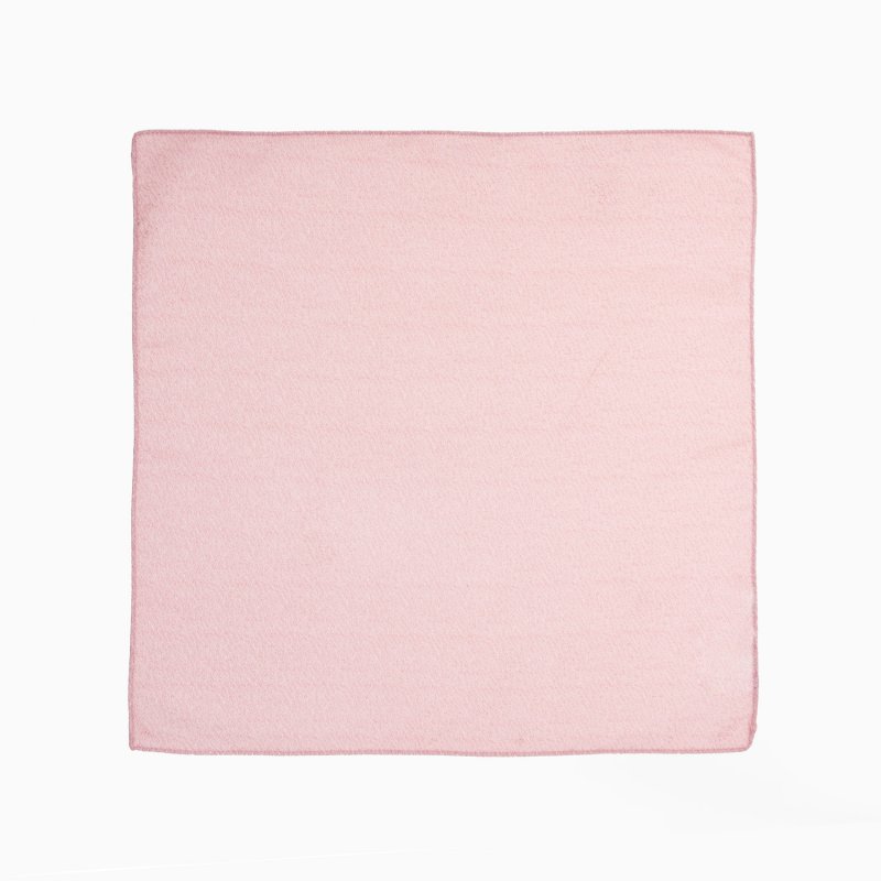 Seiden-Einstecktuch Rosa mit Struktur