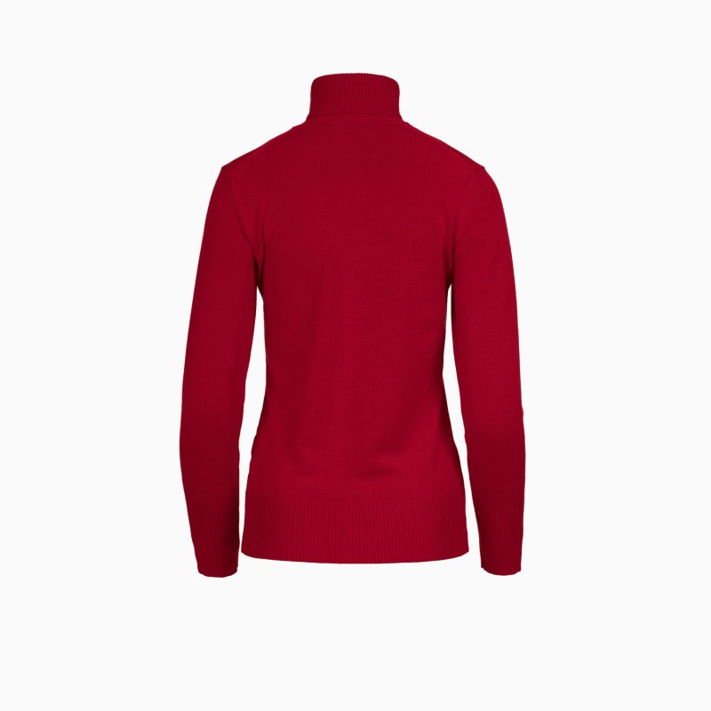 Rollkragenpullover Rot